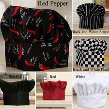 Chef Cook Pro Adjustable Soft Comfy Cap Elastic Kitchen Baker Quality 16cm Hat