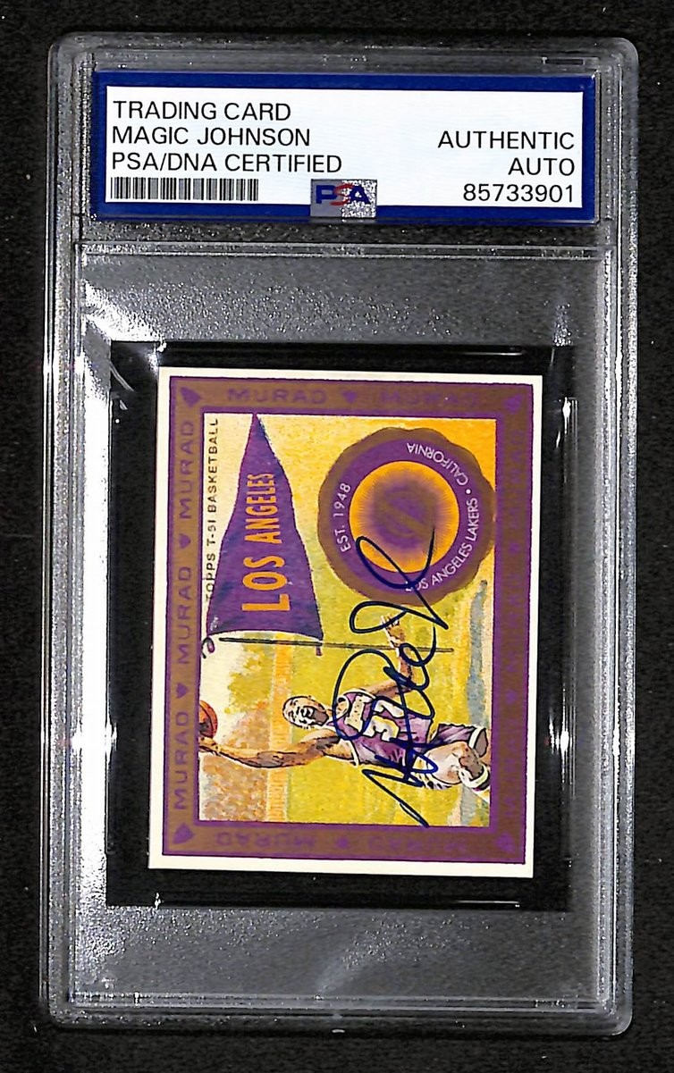 2009 Topps Murad Magic Johnson Signed/Autographed Card #157 PSA/DNA BA204461