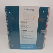 Livescribe 8.5 x 11 Single Subject Notebook 1-4 4-pack