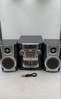 Vintage GPX HM3034 Stereo 3 Disc CD Player AM/FM Radio Cassette Music System