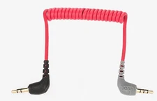 RØDE RODE SC7 Coiled Patch Cable - Angled 3.5mm TRRS to Angled 3.5mm TRS