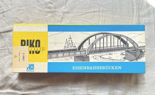 Vintage PIKO H0 Eisenbahnbrücke Set 6863 - Modellbahn Brücke DDR OVP | Zustand: Gebraucht