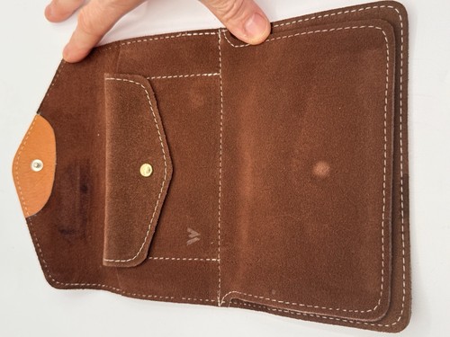 Vintage Brown Suede Wallet Not In Perfect Condition See Photos - Picture 5 of 13