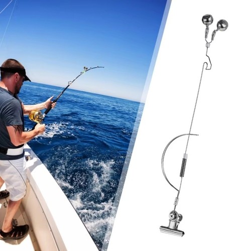 2pcs Stainless Steel Fishing Bell Adjustable Bite Alarm Twin Bells Ring ...