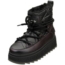 Buffalo Eliza Snow Vegan Womens Ankle Boots in Black