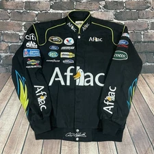 Vintage Carl Edwards Aflac Nascar JH Design Drivers Racing Jacket Men Size Large