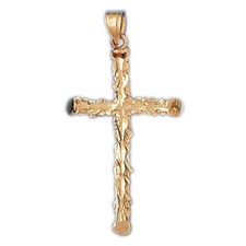 Cross Charm Pendant 14k Gold