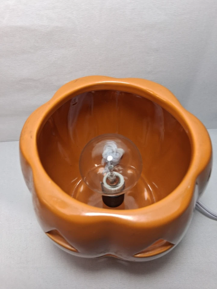 Jack-O-Lantern Electric Wax Warmer Pumpkin Shape Fall/Winter Decor Ceramic Cute - Image 3 of 4