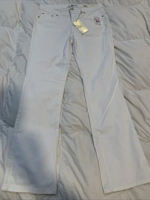NWT US POLO Assn Womens Sz 8 Boot Cut White Jeans Signature White Denim