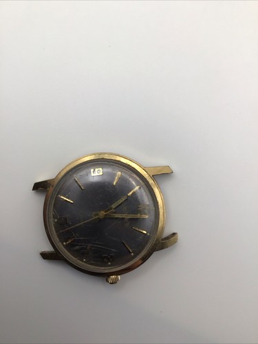 Vintage Jubilee Mens Wristwatch Mechanical 17 Jewels Blue Dial 33mm - Picture 2 of 6