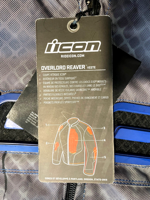 ICON Overlord Reaver Motorcycle Jacket XL (44/46) New w/tags | eBay