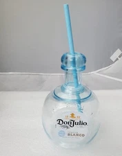 Replica Don Julio plastic reusable cup with straw 10.14oz.
