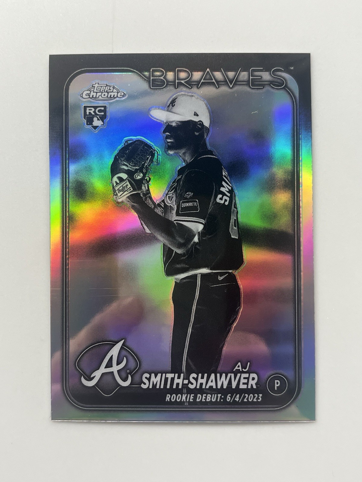 2024 Topps Chrome Update Series #USC87 AJ Smith-Shawver Negative Braves Card