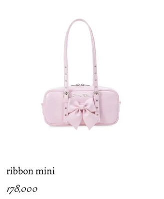 Idang Club ribbon mini bag pink | eBay