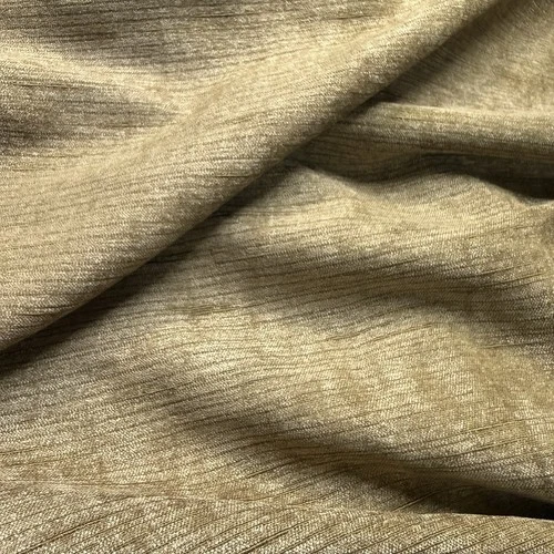 Olive Green Antique Gold Hues Upholstery Luxury Drapery Fabric Horizontal Slubs - product listing photo