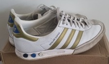 Adidas Kegler Super, White And Gold, UK Size 10 2010