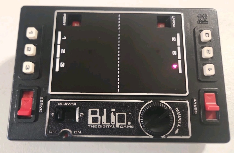 Vintage 1977 TOMY BLIP. Handheld Electronic Game TESTED/WORKS