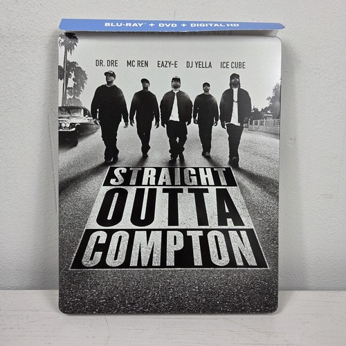 Straight Outta Compton Limited Edition Collectors Steelbook ( Blu-ray, DVD)