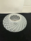 VTG 1930s Fenton Glass Opalescent Optic Swirl Vase