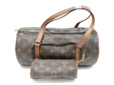 LOUIS VUITTON Papillon Monogram Handbag Pouch