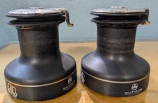 Pair LEWMAR 49545055 45ST EVO TWO SPEED SELF TAILING BLACK WINCH