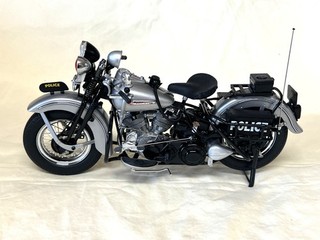Franklin Mint Harley Davidson 1948 Panhead Police Bike 1:10 B11Z029