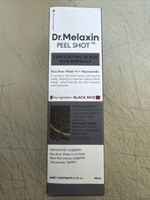 Dr.Melaxin Black Rice Peel Shot Black Rice Exfoliant Ampoule Face  Body 2.7 oz