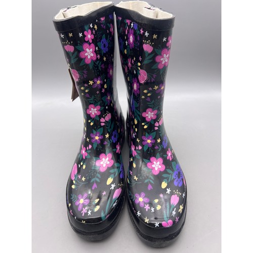 Western Chief Blossoming Mid wasserdichte Damen-Regenstiefel mehrfarbig Blumenmuster Größe 8 - Bild 10 von 14