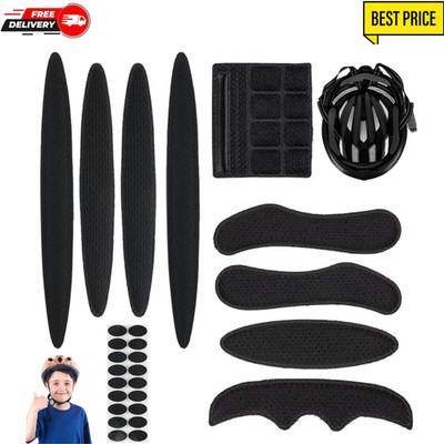 Fahrradhelm Polster Schaumstoffpolster Klettpunkte Kit, Universal Fahrradhelm Pa