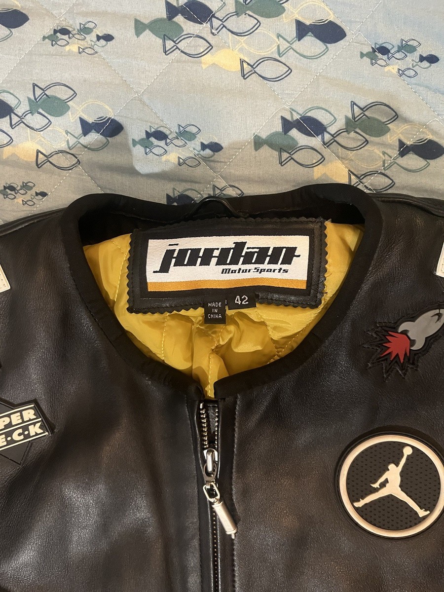 MICHAEL JORDAN LEATHER MOTORCYCLE JACKET | eBay