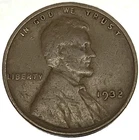 1932-P Lincoln Wheat Cent Penny 1c ~Fine Condition Early Date~ 2247