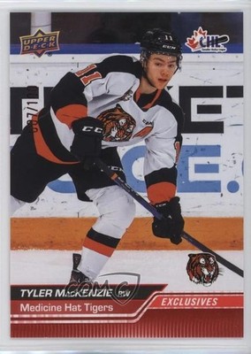 2023-24 Upper Deck CHL Exclusives 7/100 Tyler MacKenzie #119 0o4i