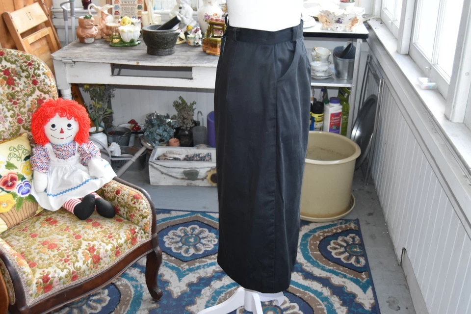 Falda lápiz vintage años 50-60 Beacon ropa deportiva negra metal cremallera talla pequeña Foto 2 de 4