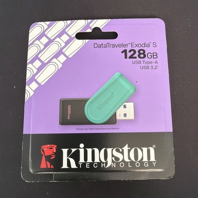 Kingston DataTraveler Exodia S 128GB Portable USB 3.2 Gen 1 Flash Drive