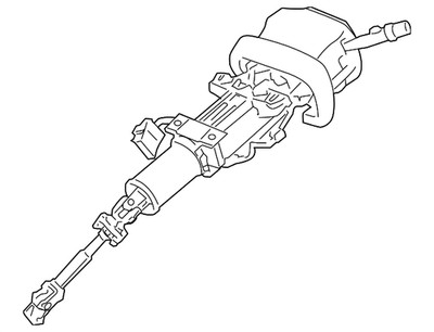 Genuine GM Dark Titanium Steering Column 25999437
