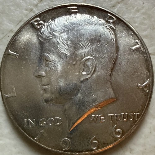 1966 KENNEDY Half Dollar 40% SILVER SMS PROOF JFK 50c US Coin UNCIRCULATED