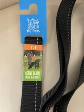 20) RC Pet Reflective Dog Active Running Hiking Hands Free Leash 1"x8' BLACK NEW