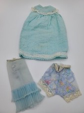 Tlc Mixed Lot Barbie Vintage Lovely Lingerie 1835 Blue Slip Panty Nightgown