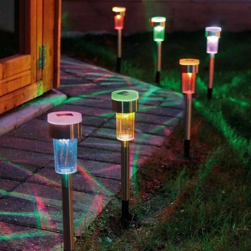 10/20x Solar Powered Garden LED Stake Lights for Patio Lawn Decor Color Changing - Picture 13 of 20