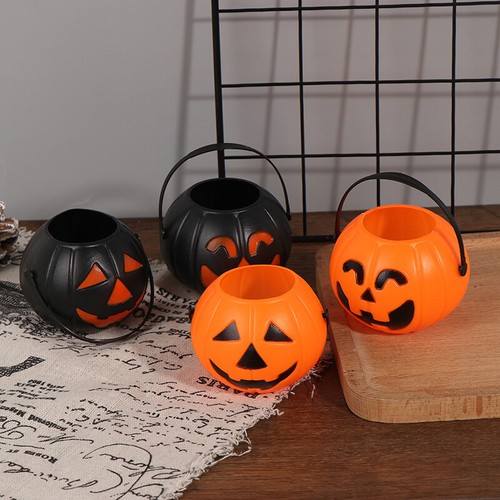Halloween Party Props Plastic Pumpkin Bucket Decoration Halloween Decoration_i; - Picture 2 of 12
