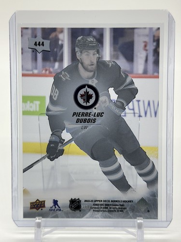 2022-23 Upper Deck Series 2 Clear Cut #444 Pierre-Luc Dubois - Winnipeg Jets - Picture 2 of 2
