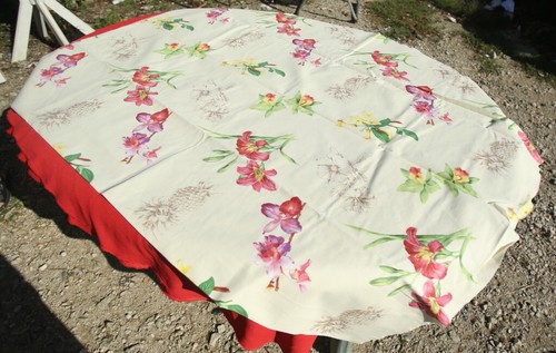 coupon tissu ameublement ancien décor de fleurs neuf 142 cm par 204 cm - Imagen 4 de 5