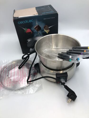 Cecotec Electric Fondue Fun Gourmet Fondue 1000W Stainless Steel Klassis