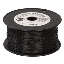 22 AWG Black Solid Tinned-Copper Hook-Up Wire 1000 Feet