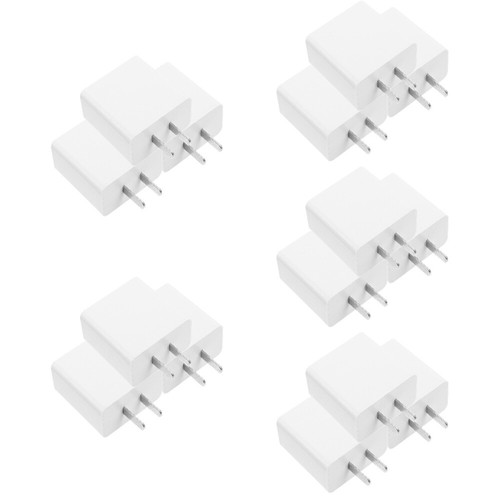 5 Pack Three Port Charging Head Block for Multiple Devices Blocks Fast Charge - 第 12/12 張圖片