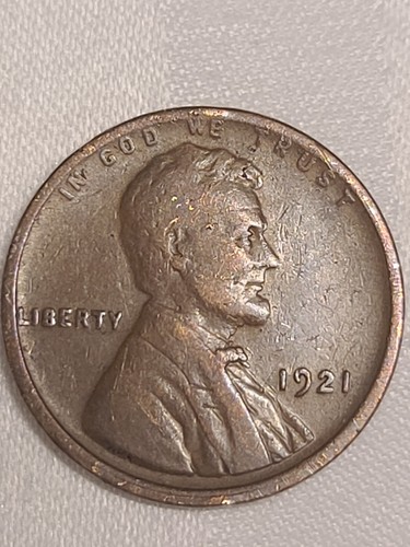 1921 Wheat Penny Off Center Strike
