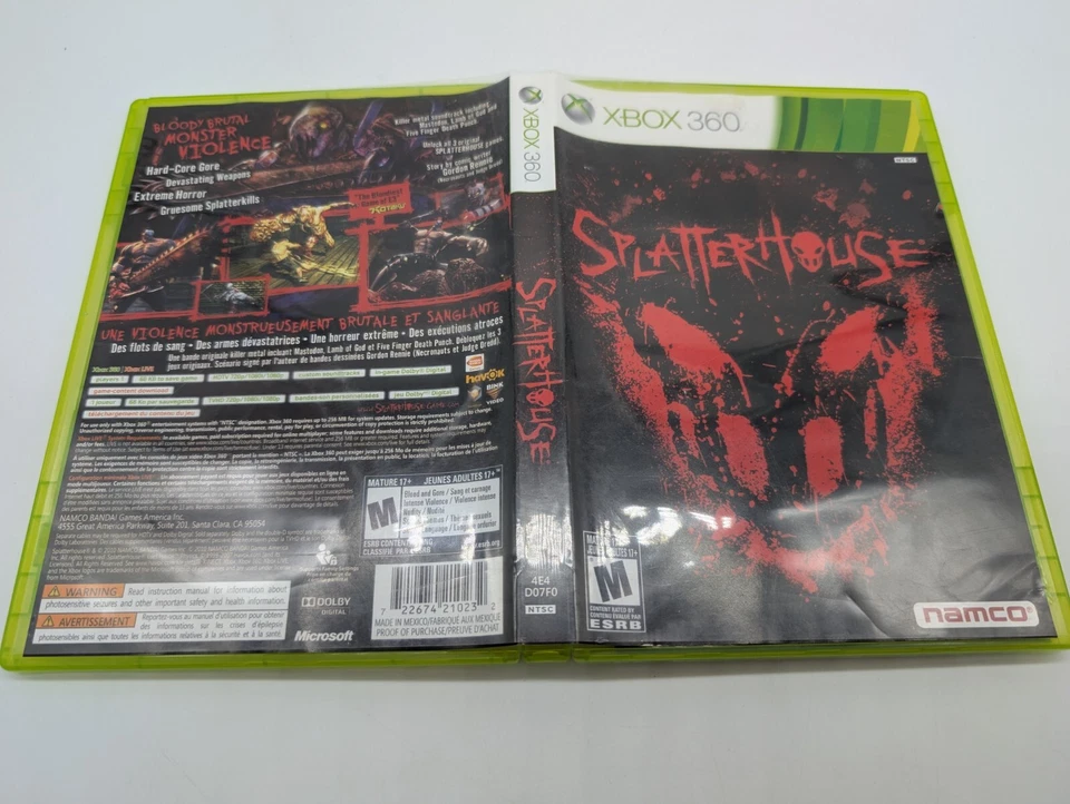 Splatterhouse (Microsoft Xbox 360, 2010) NAMCO, CIB EX Condition, Tested! - Image 3 of 4