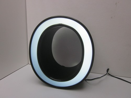 Leuchtbuchstabe „O“ von innen LED beleuchtet, Leuchtreklame mit Netzteil 12V - Bild 3 von 4