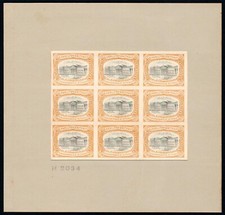 1901c KEVII G Hamilton Smith & Co Stamp Dealer advertising stamp PLATE PROOF