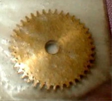 50 Tooth Super Light Brass Spur Slot Car Gear 48 Pitch 1/8 Inch Smooth Hole NOS
